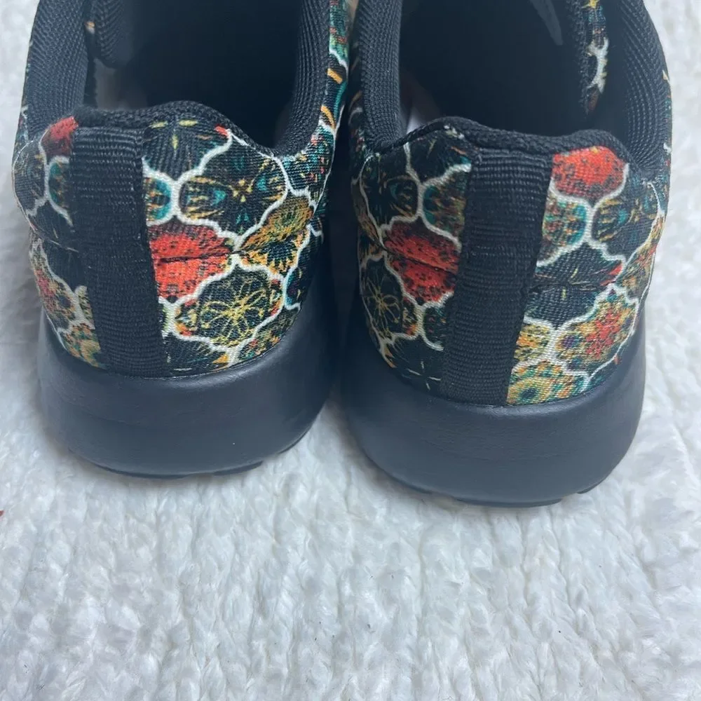 Yes We Vibe Unisex Bohemian Pattern colorful fall colors sneakers W SZ8 M SZ6